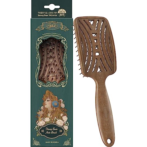 Cepillo Yao Boar de Mothers Corn aporta brillo natural reduciendo la sequedad.