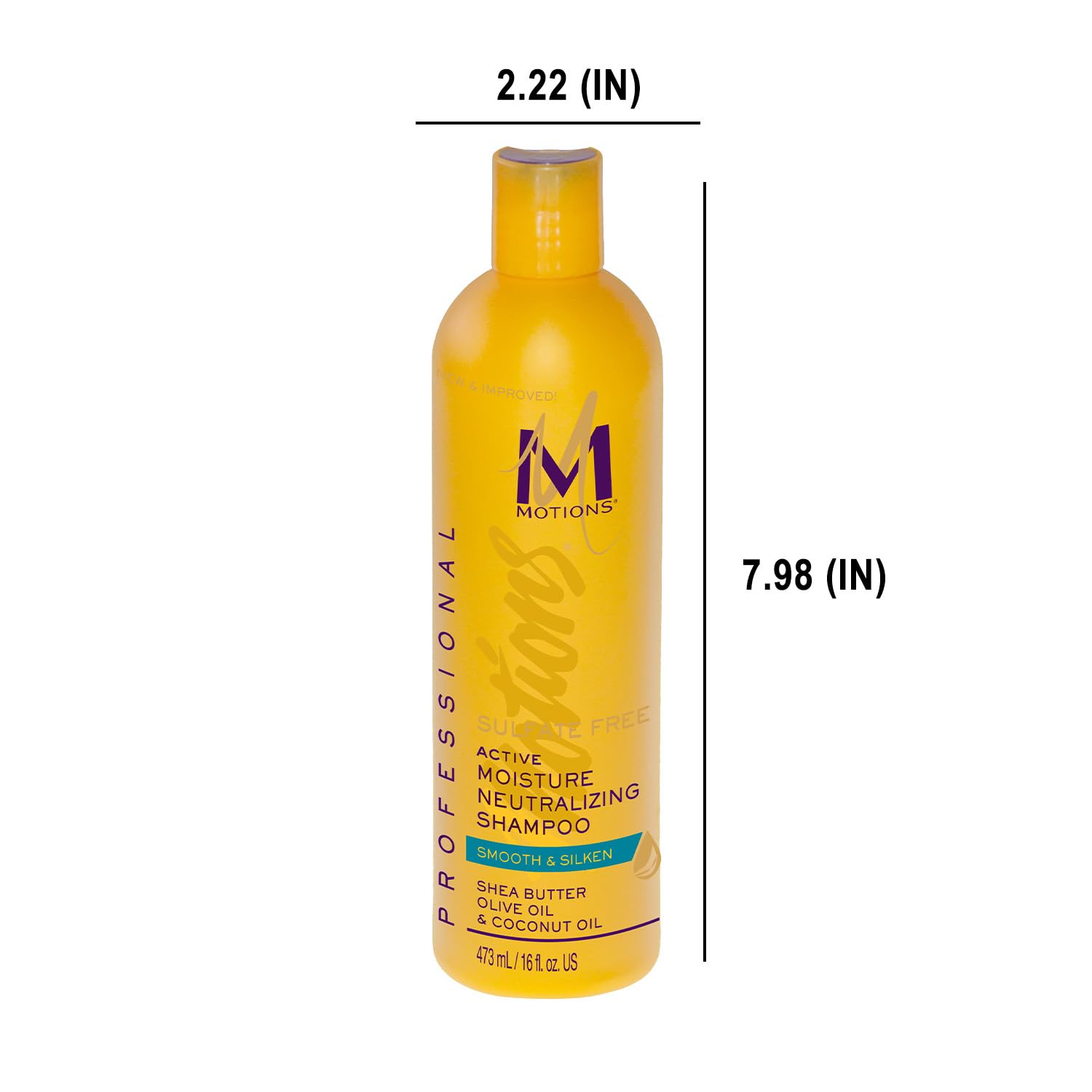 Proteínas de seda en Motions Pro Champú Neutralizante para suavidad y brillo.