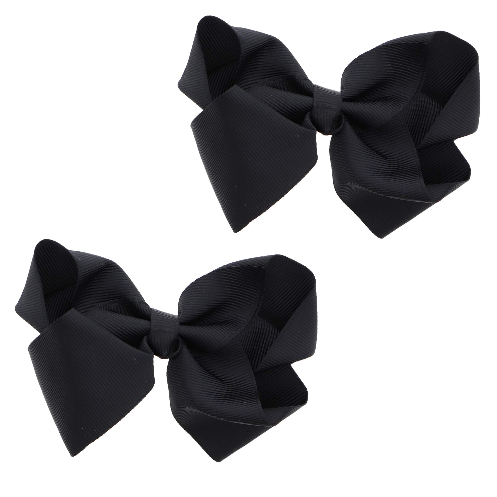 Motique Accesorios lazo grosgrain negro de 3 pulgadas para un peinado elegante