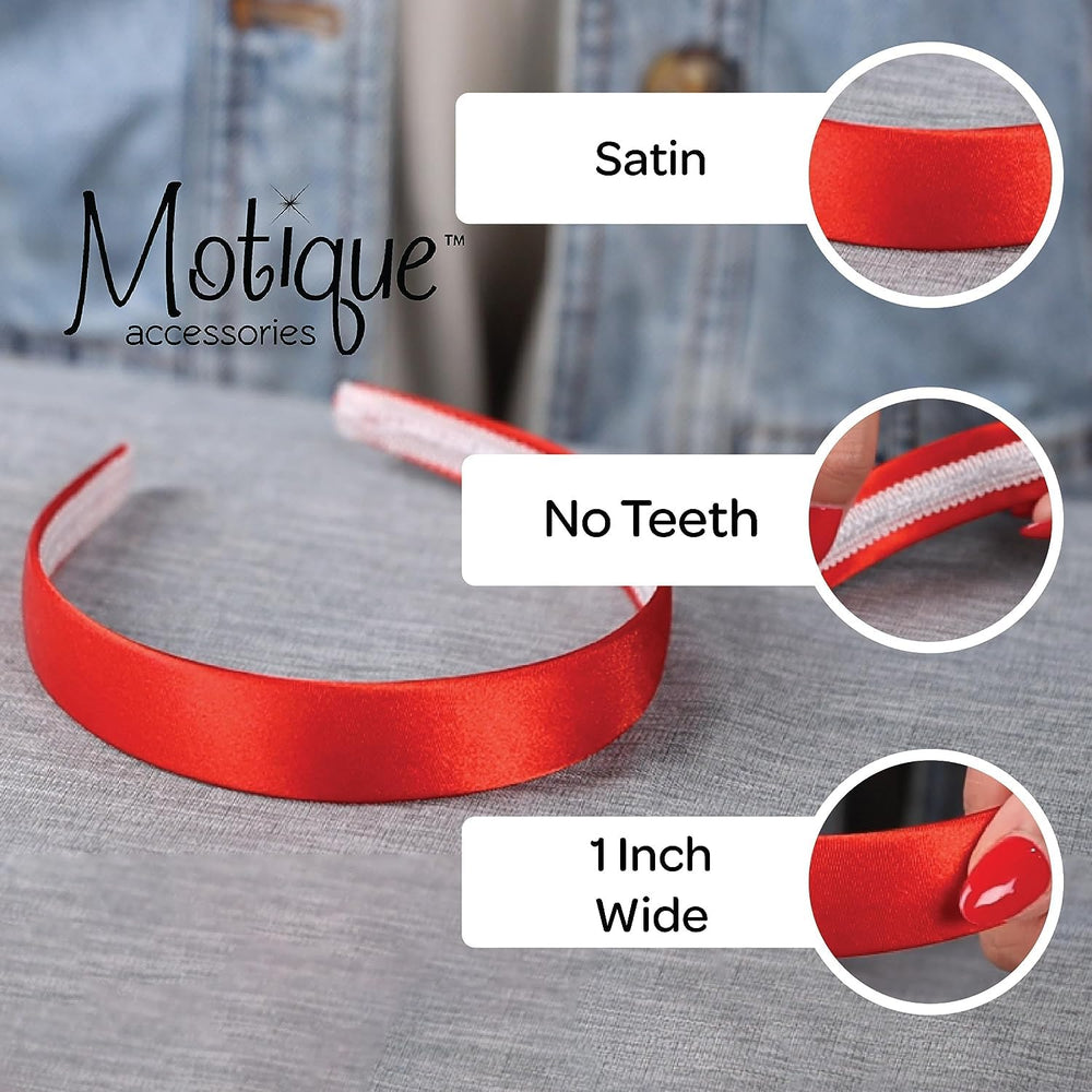 Motique Accessories diadema sin dientes, evita enredos y mantiene el recogido con facilidad.