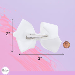 Motique lazo de 3 pulgadas blanco, complemento perfecto para uniformes escolares.