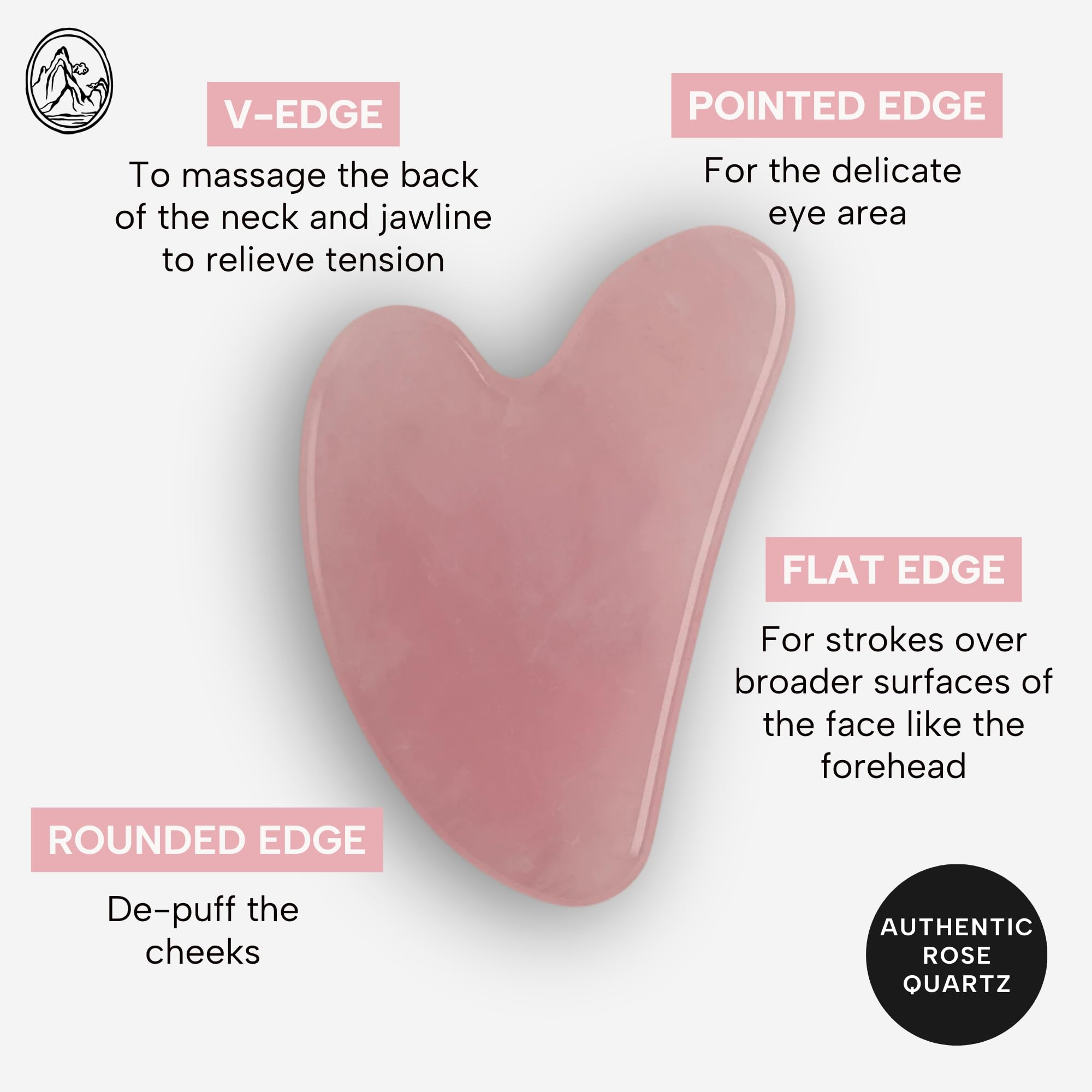 Gua sha Mount Lai para ojos, alivia tensión y prepara la piel para el serum.