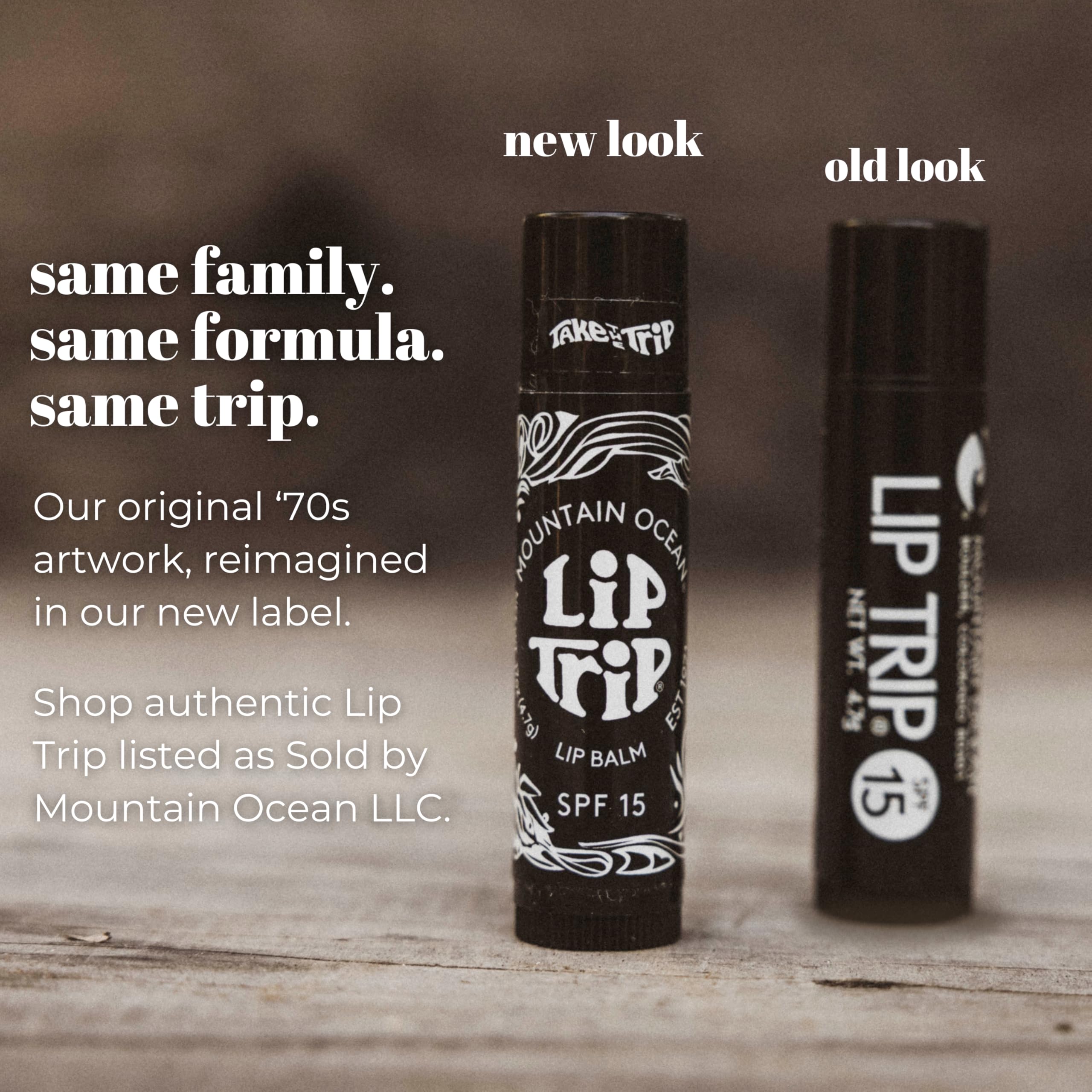 Arte original de Mountain Ocean estilo años 70 para labios