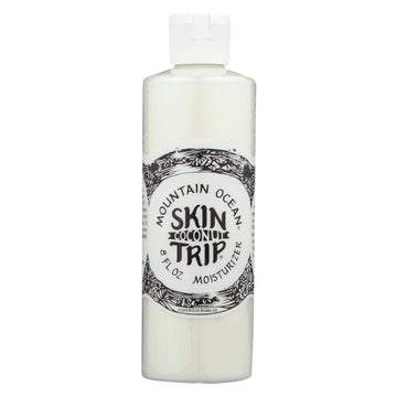 Mountain Ocean Coconut Skin Trip Moisturizer en frasco, hidratación suave para piel seca