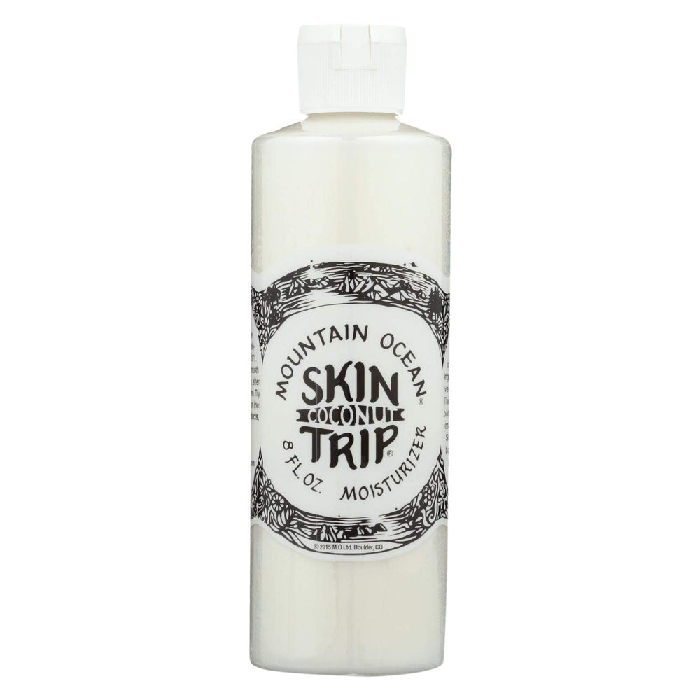 Mountain Ocean Coconut Skin Trip Moisturizer en frasco, hidratación suave para piel seca