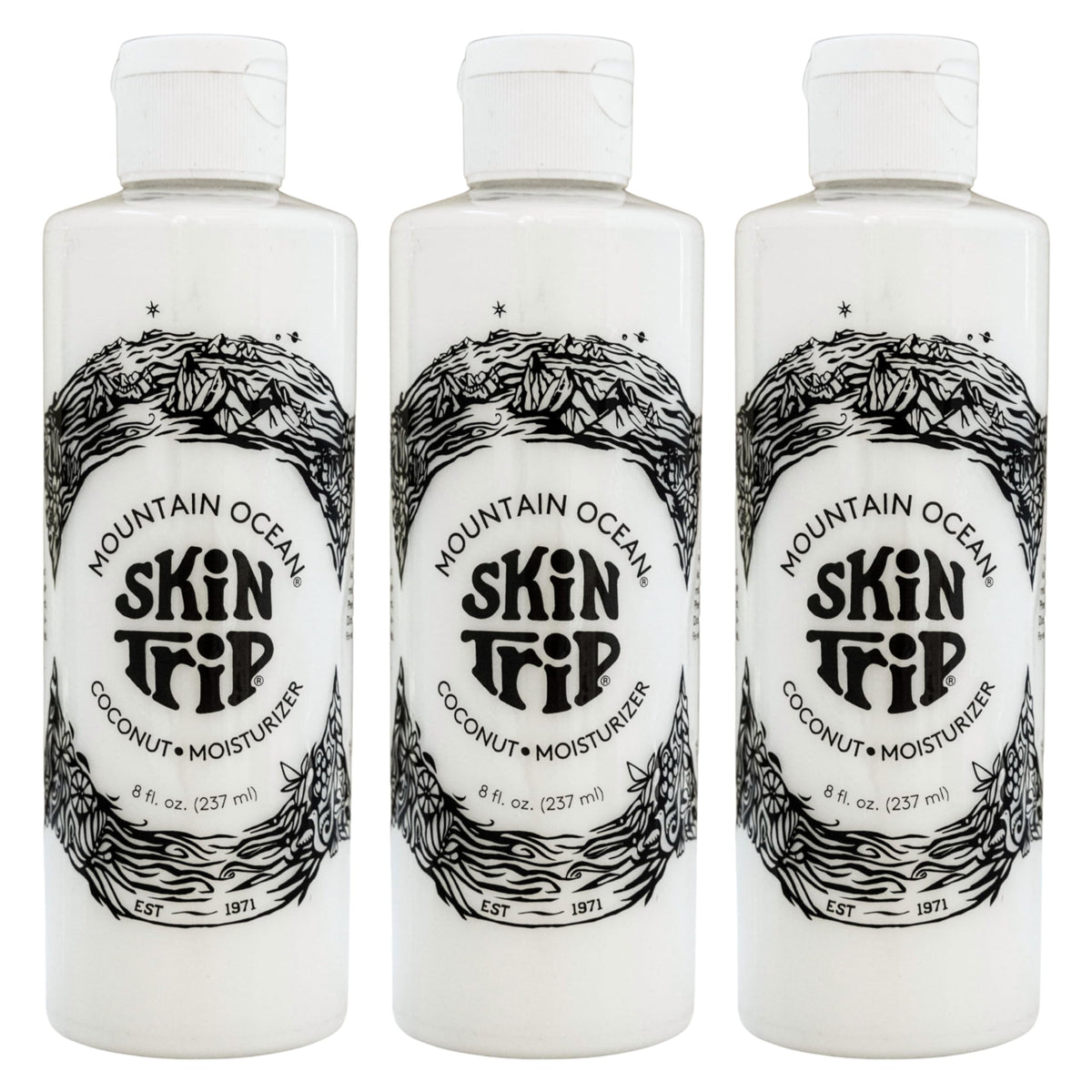Mountain Ocean Skin Trip loción coco en botella, hidratación profunda para la piel
