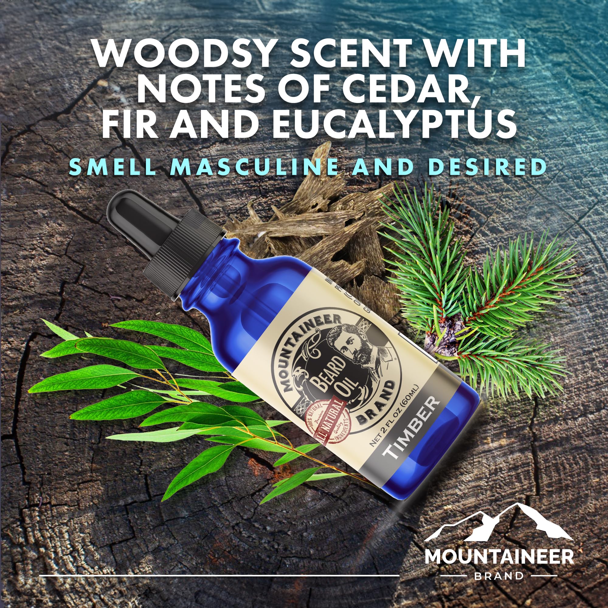 Mountaineer Brand aceite para barba: aplicación suave para hidratar piel y pelo.