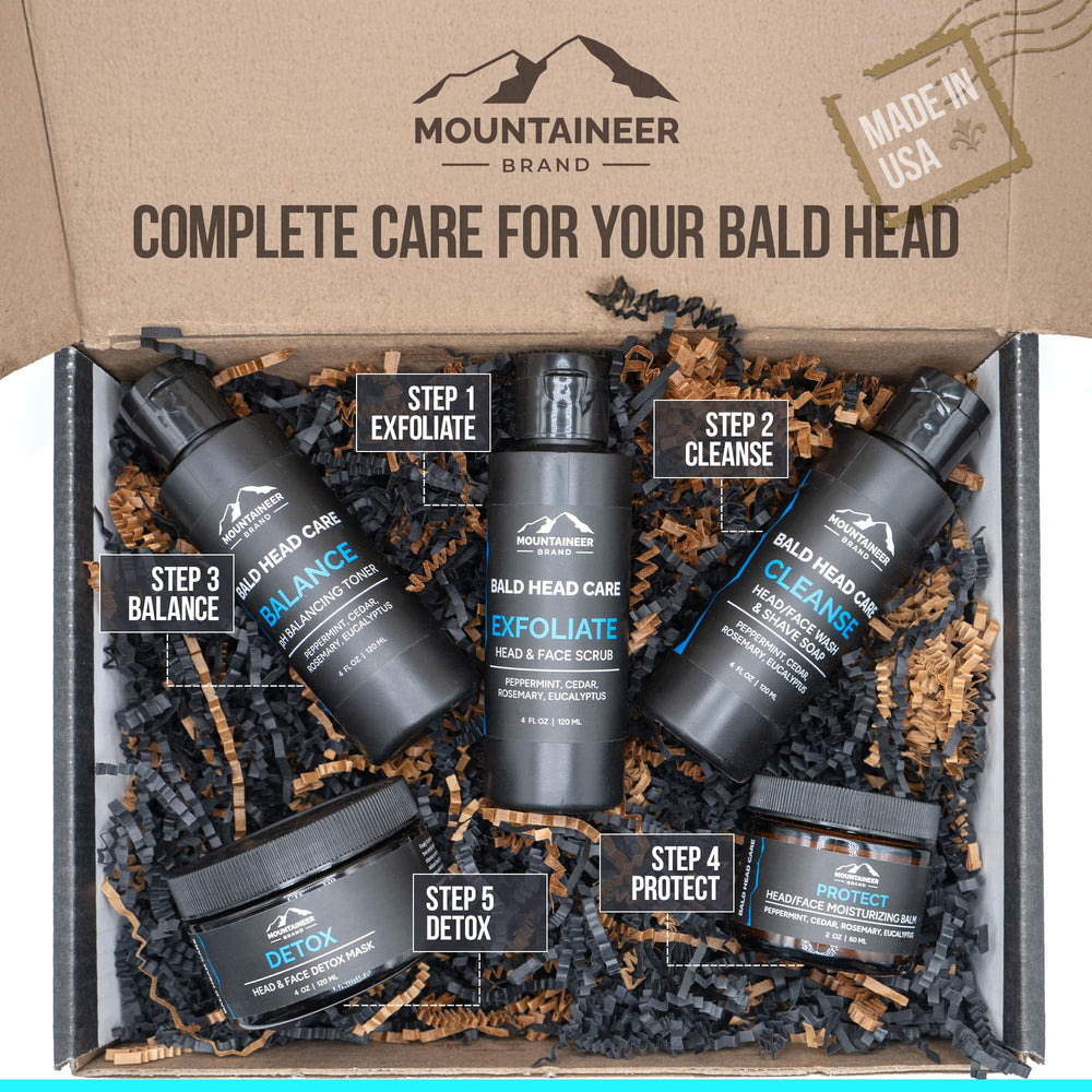 Exfoliante con ingrediente hidratante para uso diario en la ducha con Mountaineer Brand.