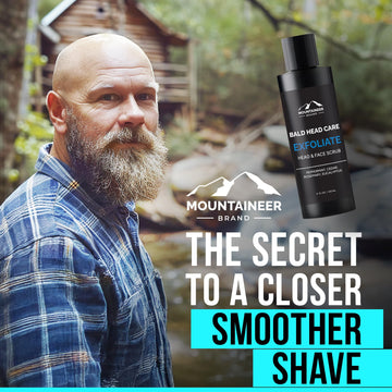 Mountaineer Brand 2 en 1 lavado y afeitado para cabeza y cara.