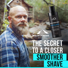 Mountaineer Brand 2 en 1 lavado y afeitado para cabeza y cara.