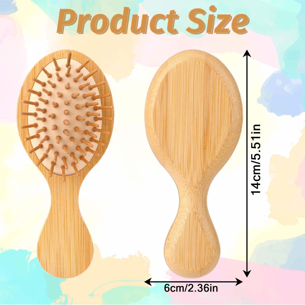 Mozeat Lens Cepillo bambú con cerdas naturales para cabello suave y saludable.