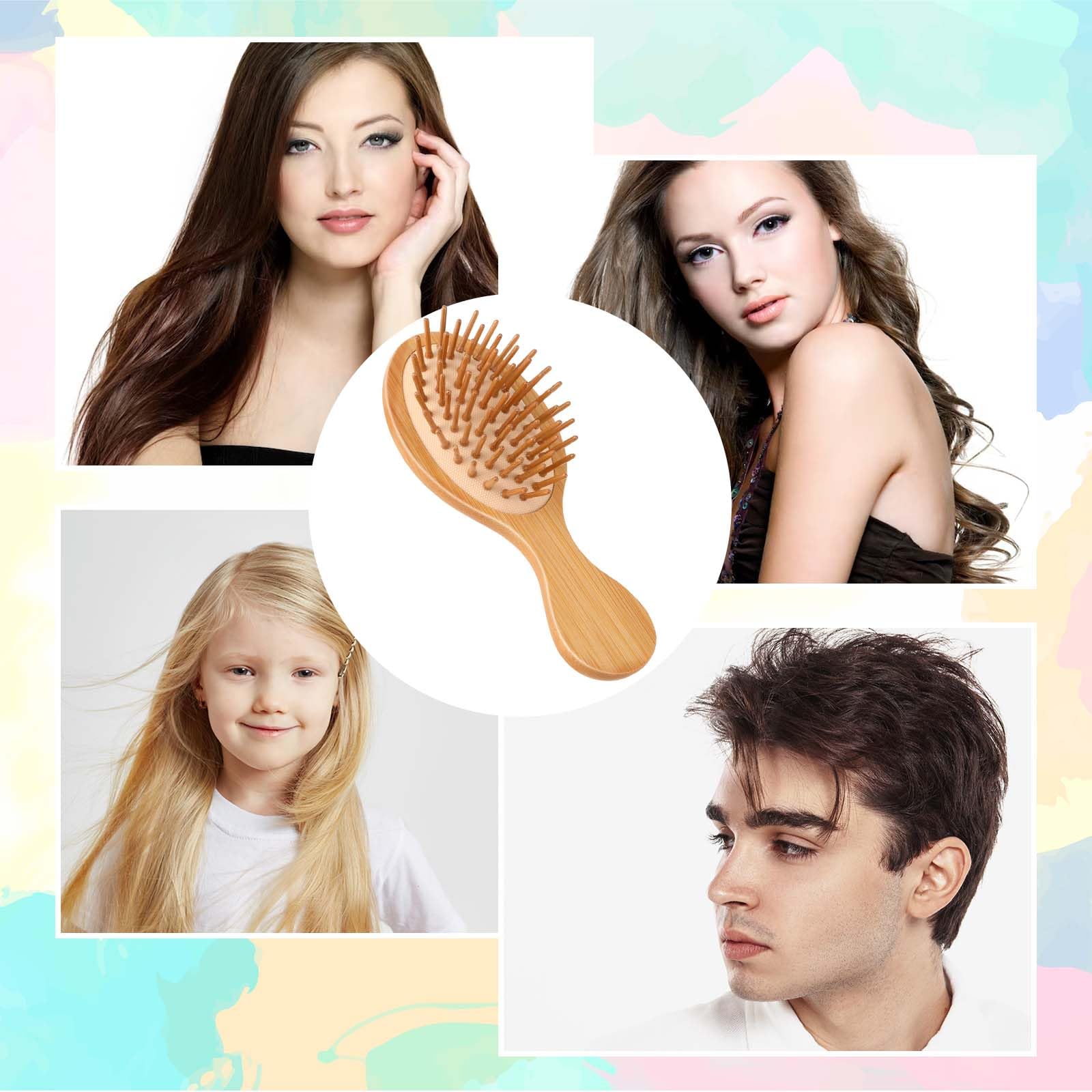 Mozeat Lens Cepillo para diferentes tipos de cabello: rizado, liso y fino.