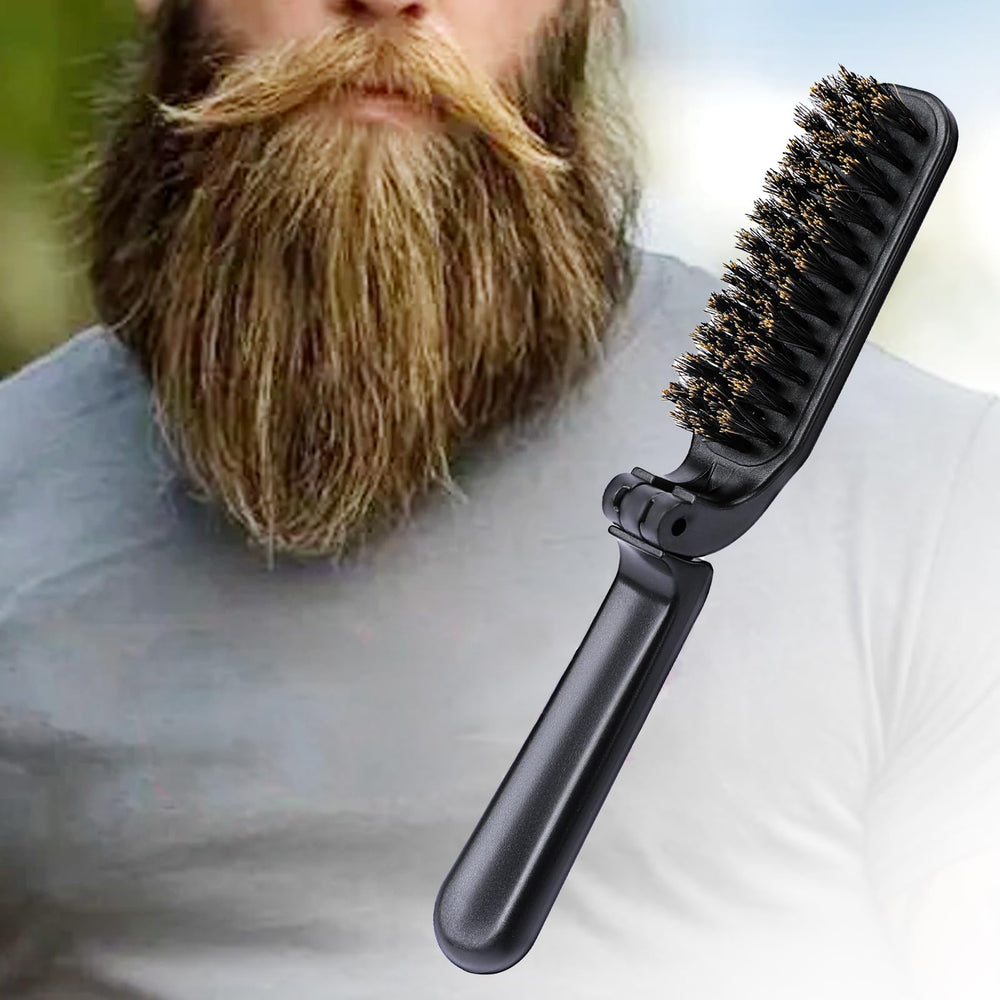 Mozeat Lens cepillo para todo tipo de pelo y barba, uso diario.