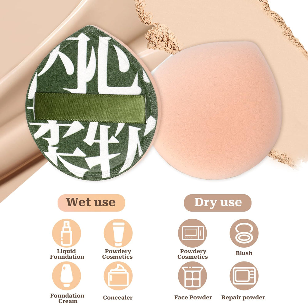 Mozeat Lens esponja, usable seca o humedecida para acabados variados.