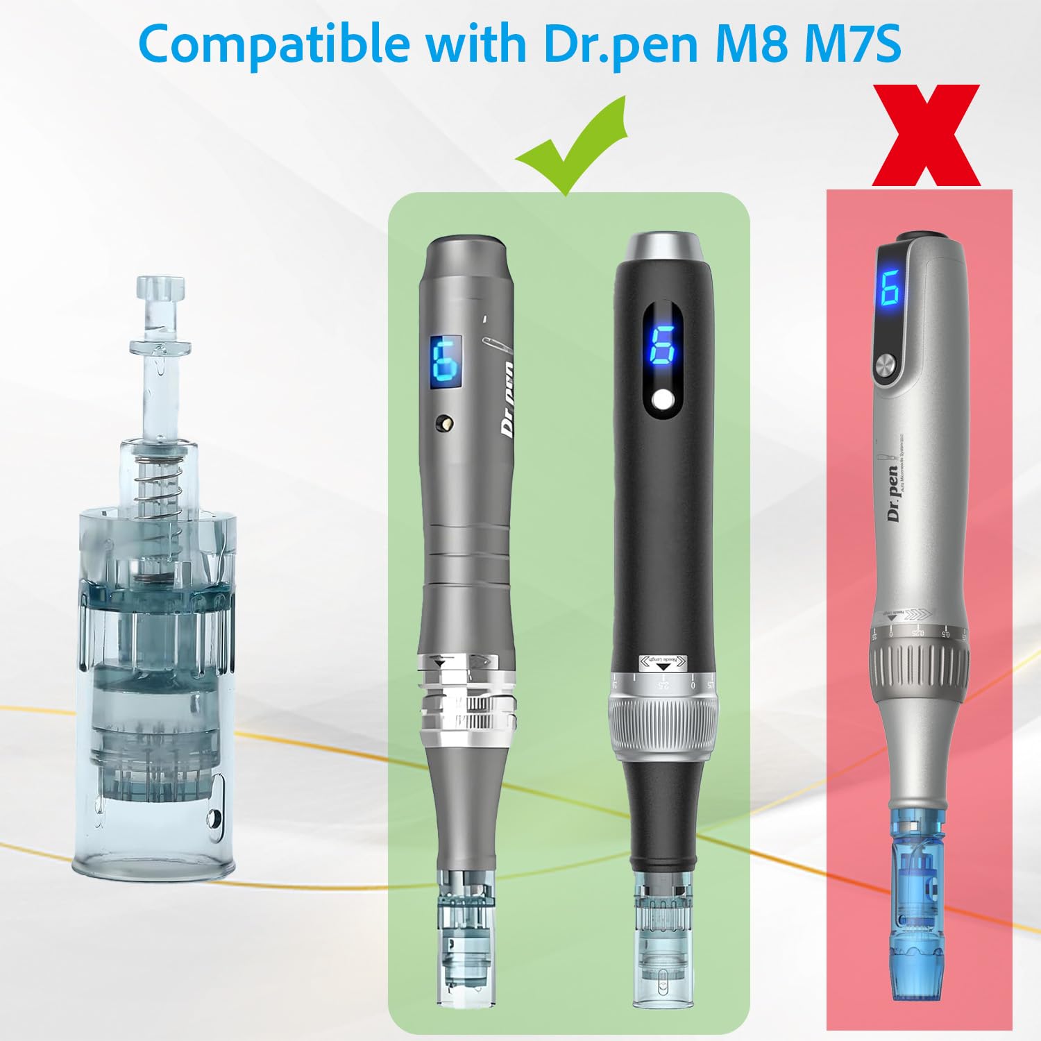 Herramienta de microagujas segura para uso en casa con control cómodo.
