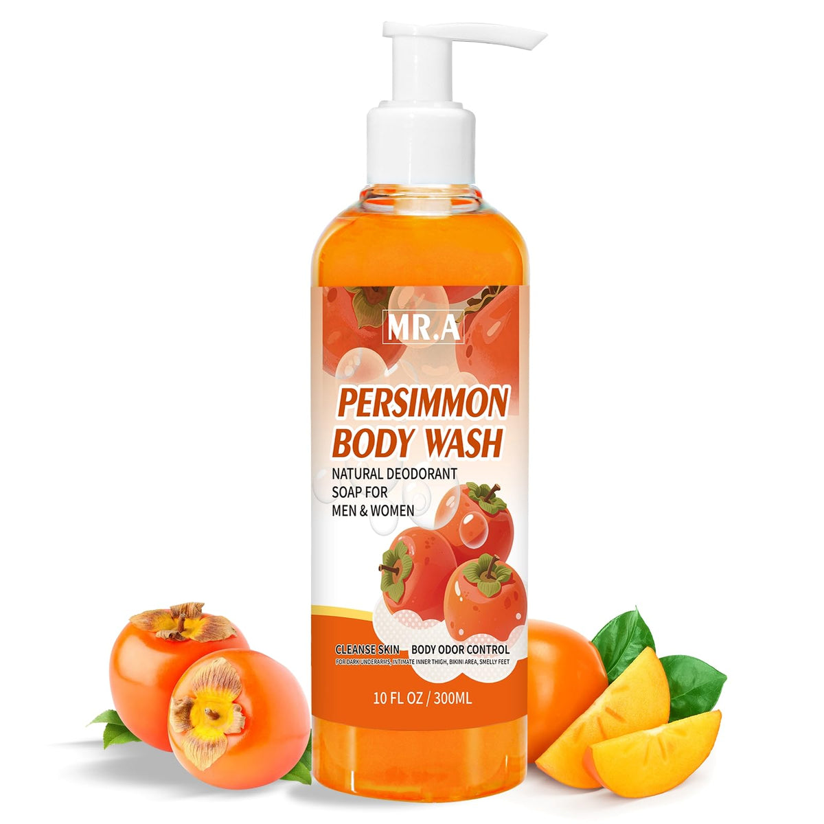 MR.A Persimmon: botella vertida, limpieza suave y fresca.