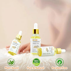 MR.A Turmeric Oil, ingredientes con vitamina C para hidratación y luminosidad.