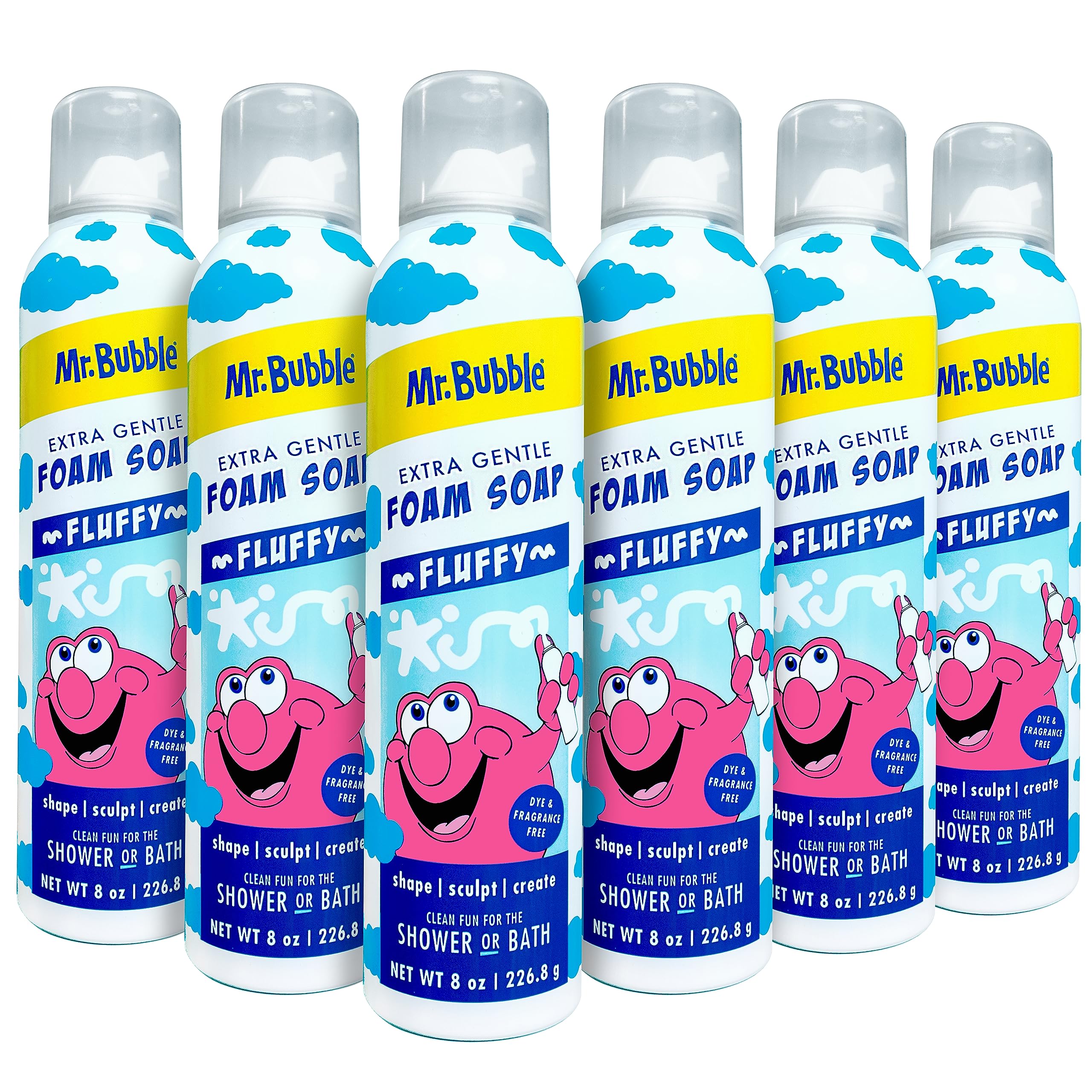Mr. Bubble Extra Gentle dispensador de espuma para lavado suave en piel sensible.