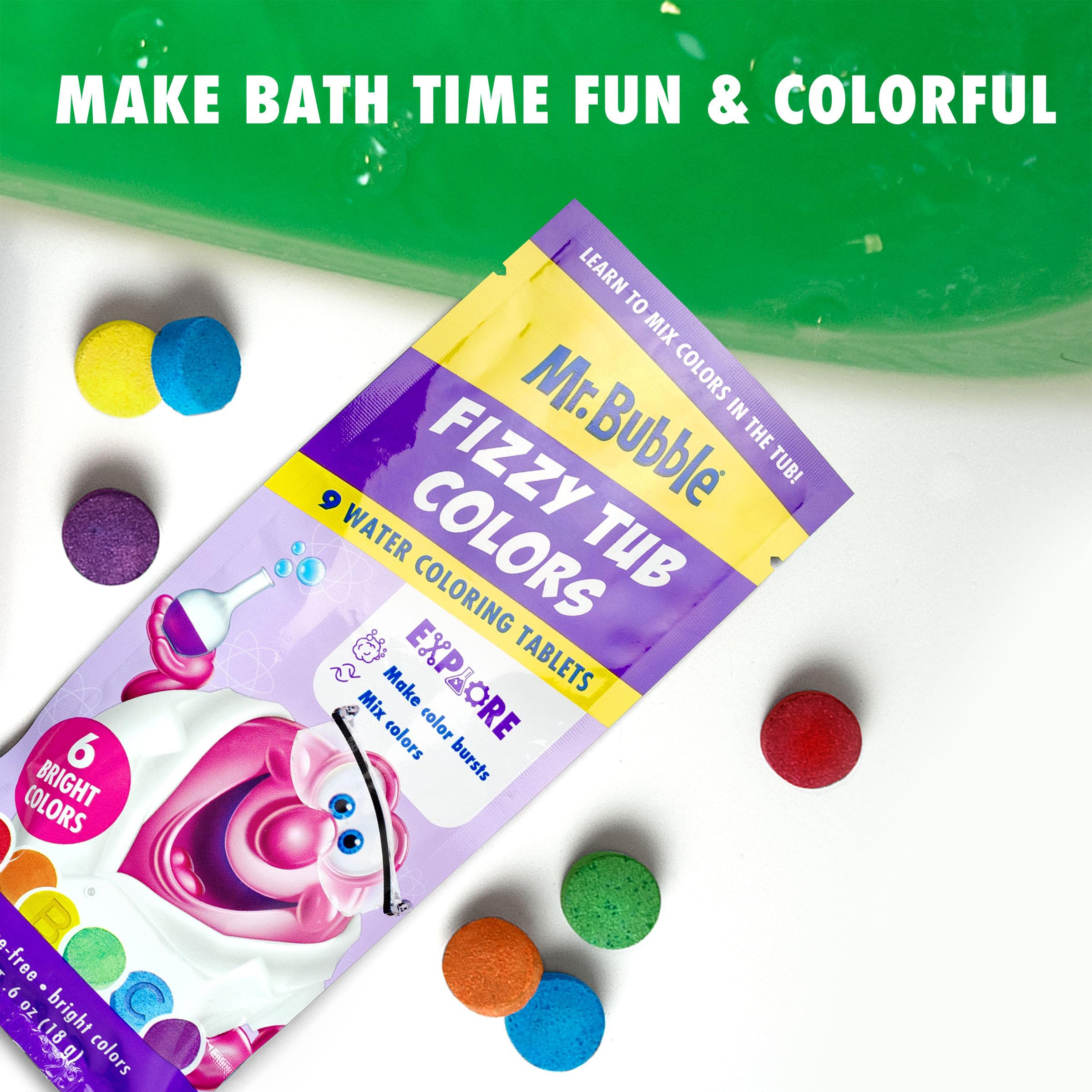 Mr. Bubble letras A, B y C para aprender jugando