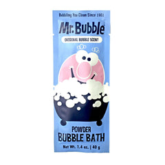Mr. Bubble Retro en tina con burbujas, espuma abundante para juego y relajación.
