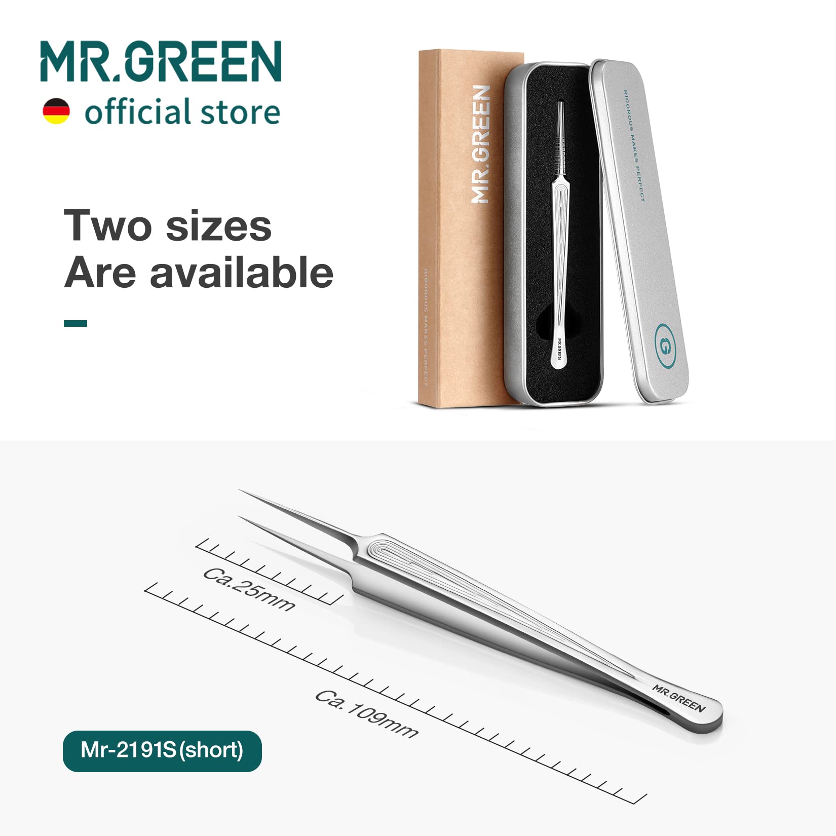 MR.GREEN acero inoxidable con revestimiento níquel durable