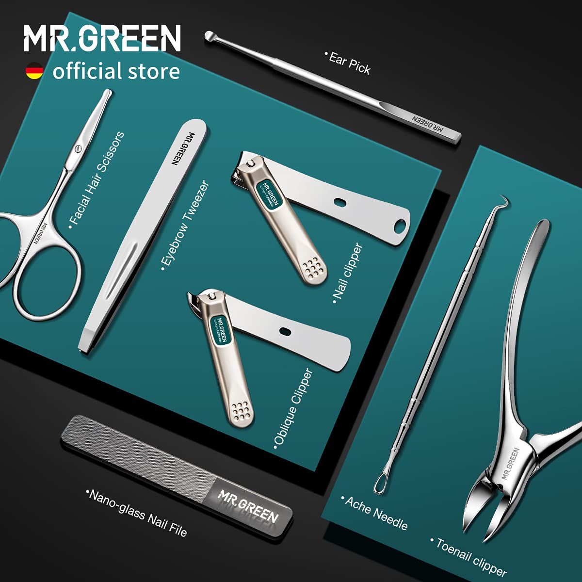 MR.GREEN corta-uñas de pies para uñas de los dedos con comodidad.