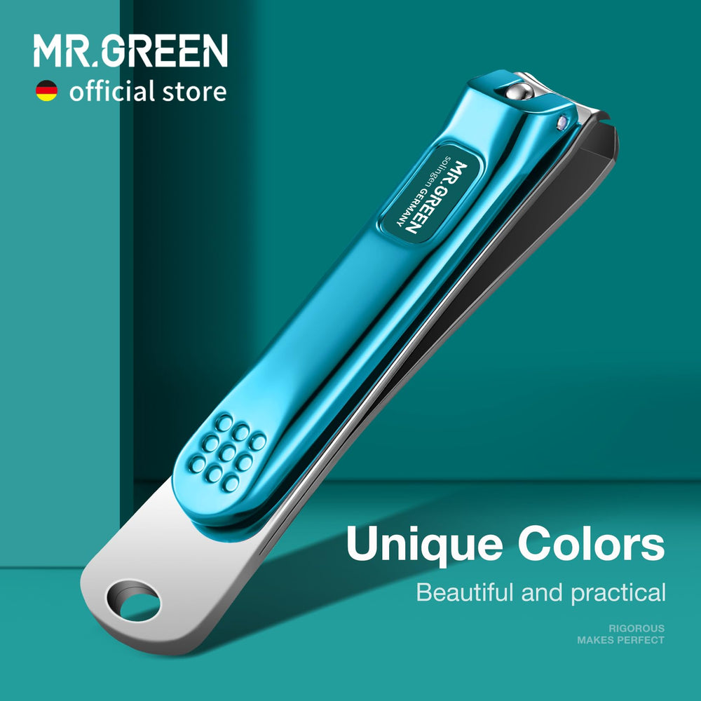 MR.GREEN cortaúñas con borde curvo para evitar pellizcos.