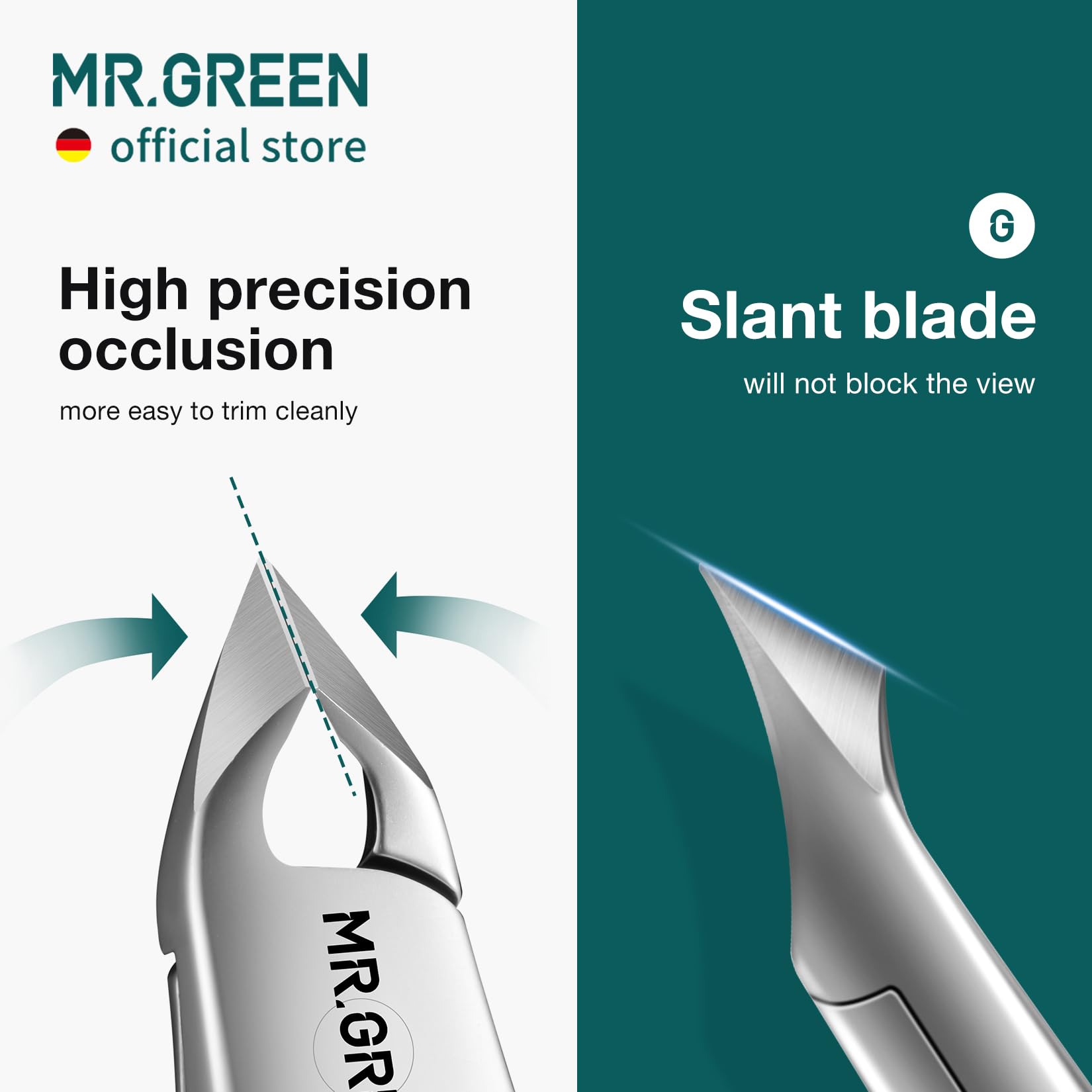 MR.GREEN corte-preciso-cuticula: resultado limpio y controlado.
