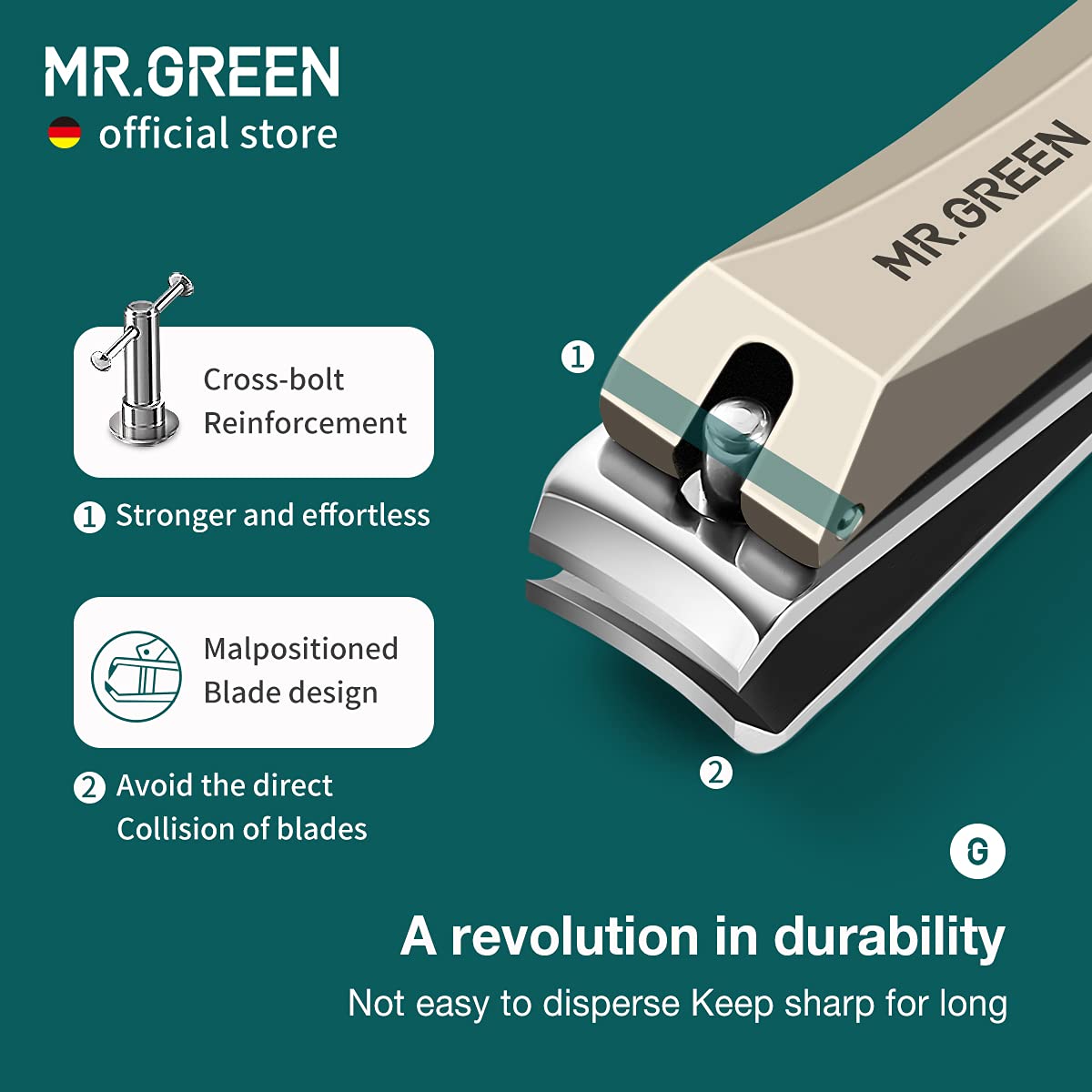 MR.GREEN diseño-ergonomico mango cómodo para uso prolongado.