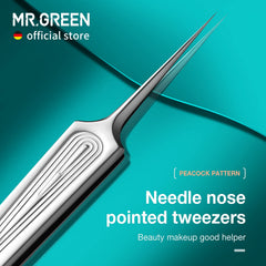 MR.GREEN pinzas para cejas y pestañas para modelar con suavidad