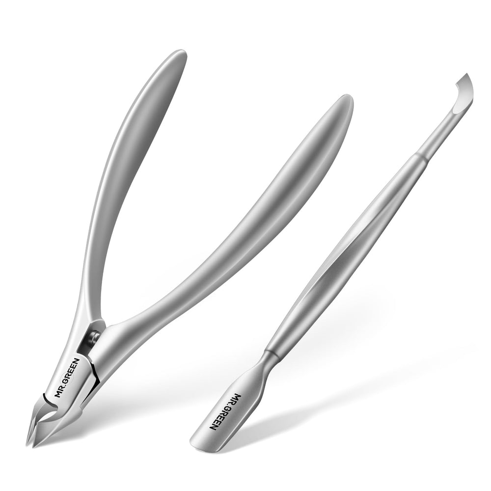 MR.GREEN tijeras-cuticula-ergonomicas: agarre cómodo para recortar cutículas con precisión.