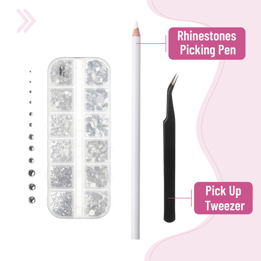 Pinza recogedora Mr. Pen, acero inoxidable, agarre preciso para cristales.