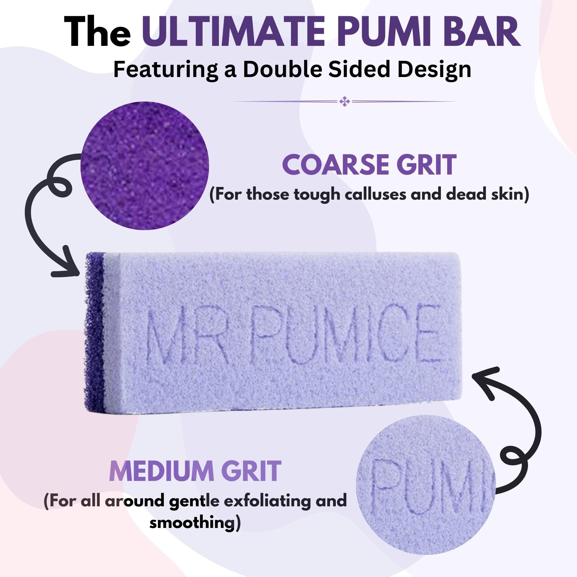 Mr. PUMI Bar, diseño doble cara para tratar callos con precisión.