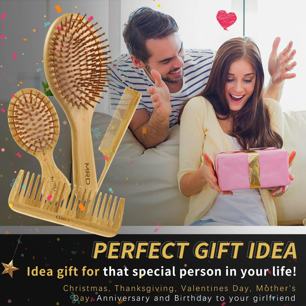 MRD masaje capilar suave durante el cepillado con extremos redondeados