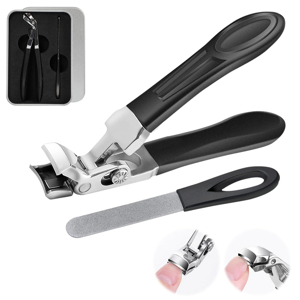 ClipMaster Pro Mrryiio cortauñas para dedos de pie con apertura amplia y manejo cómodo.