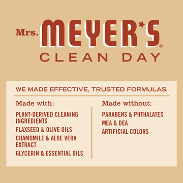 MRS MEYER'S CLEAN DAY, ducha revitalizante para mujeres y hombres en rutinas diarias