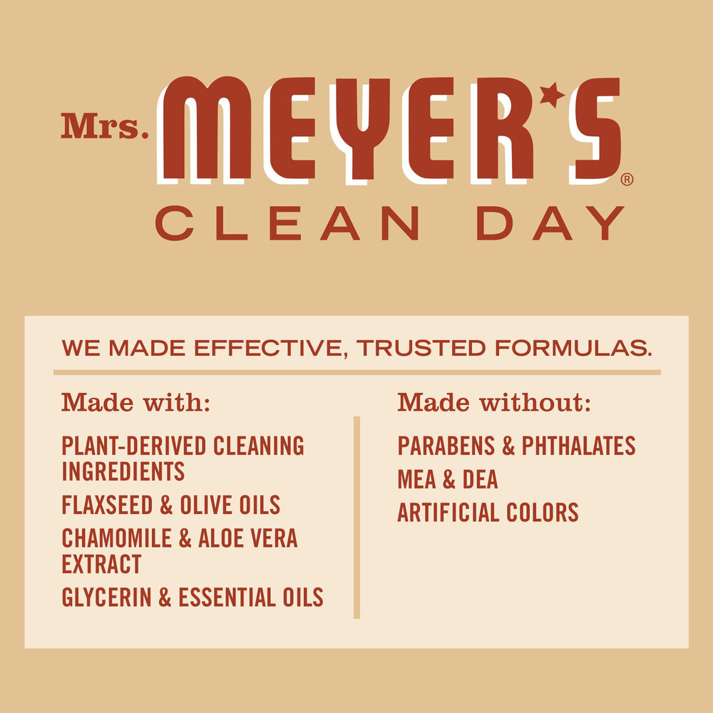 MRS MEYER'S CLEAN DAY, ducha revitalizante para mujeres y hombres en rutinas diarias
