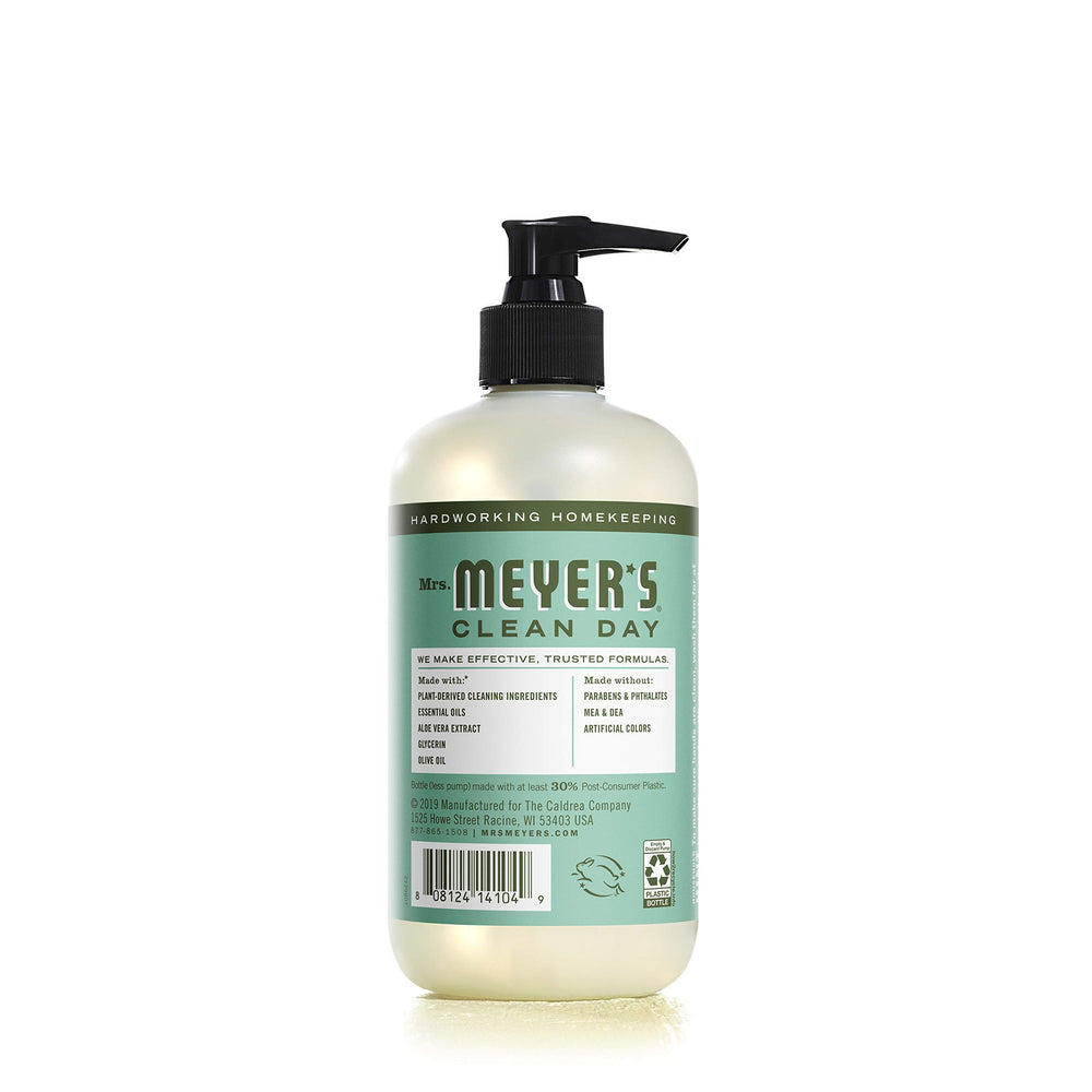 Mrs. Meyer's Clean Day – emballage naturel et design élégant pour le lavabo.