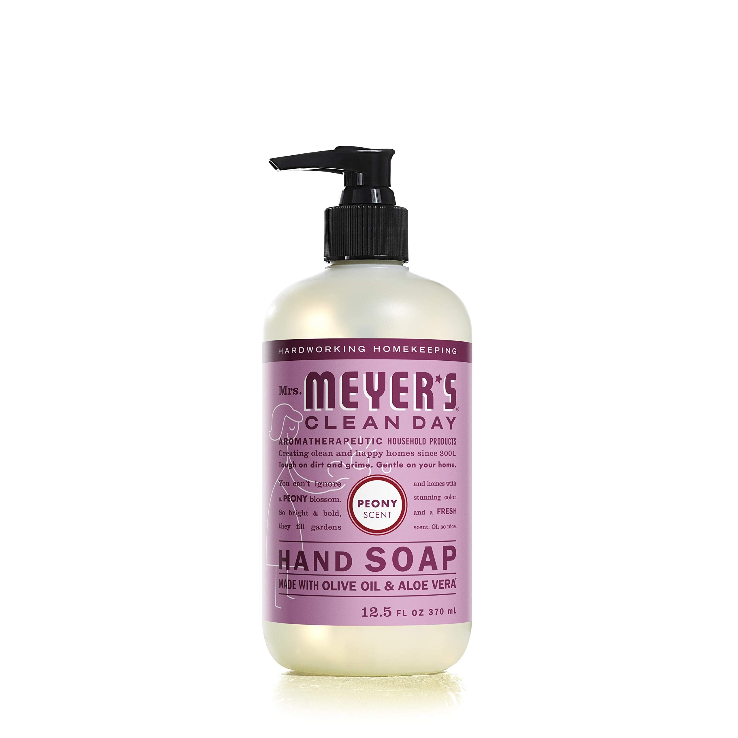 Flacon Mrs. Meyer's Clean Day basilic, parfum frais qui rafraîchit les mains.