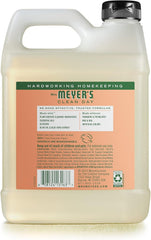 Illustration of ingredients: olive oil and aloe vera in Mrs. Meyer's hand soap.