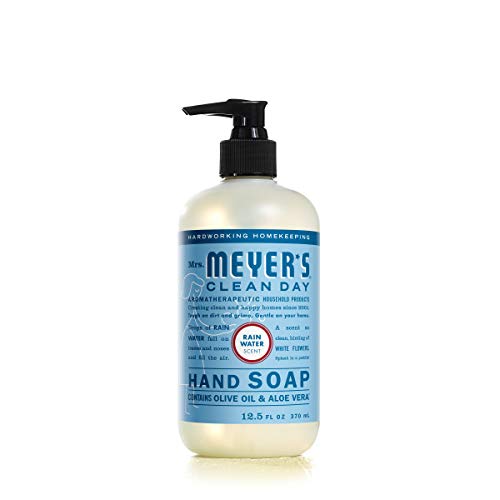 Mrs. Meyer’s Clean Day jabón líquido manos Agua de lluvia, sensación fresca y limpia.