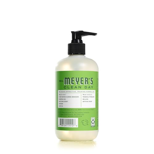 Etiqueta de Mrs. MEYER'S Clean Day con aroma y ingredientes naturales.