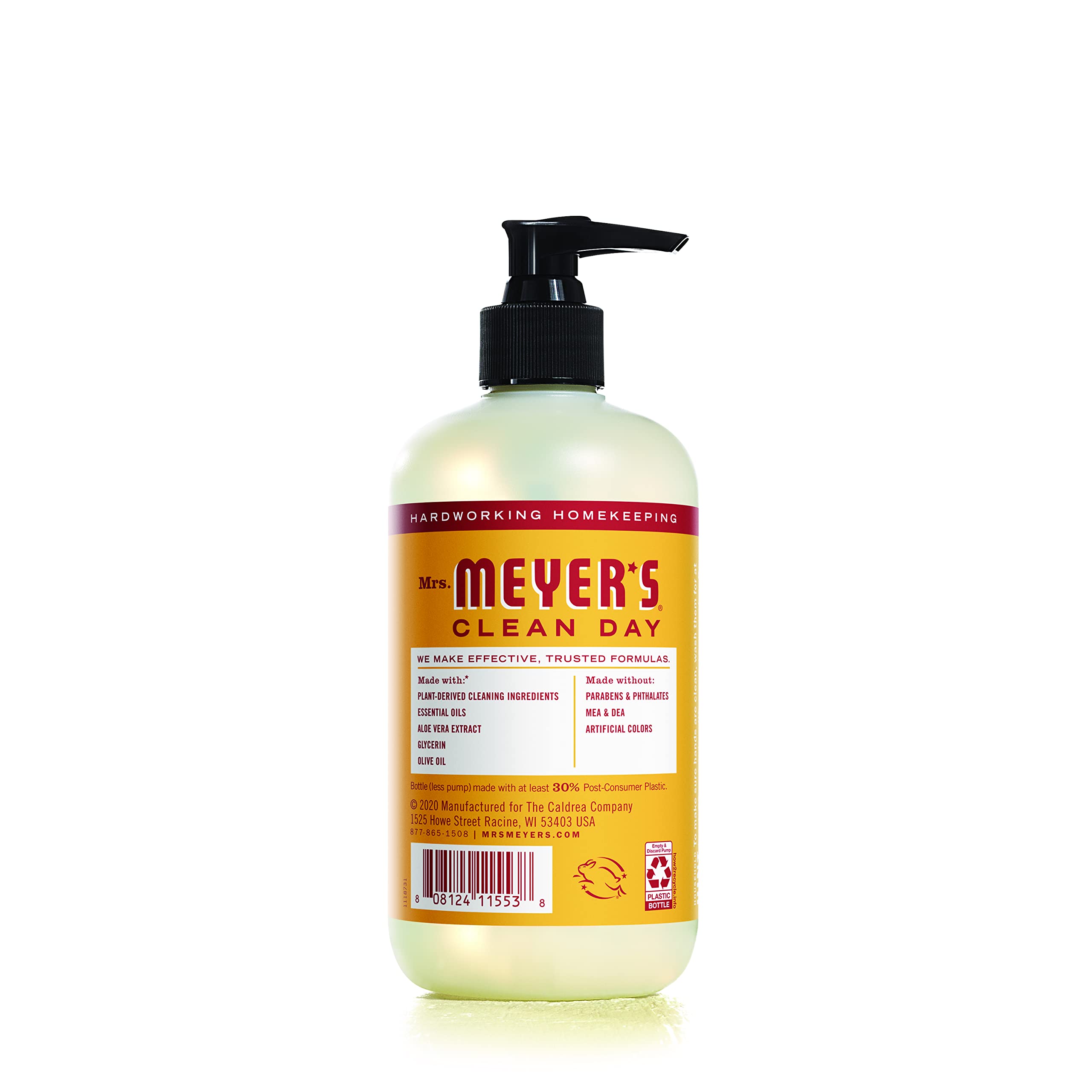 Jabón MRS. MEYER'S CLEAN DAY Clementina, espuma suave para pieles sensibles