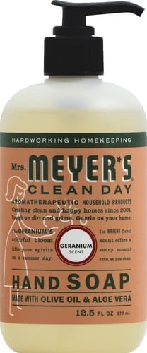 Aroma floral de geranio con Mrs. Meyer’s Clean Day para experiencia suave