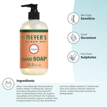 Con Mrs. Meyer’s Clean Day, textura suave y manos hidratadas