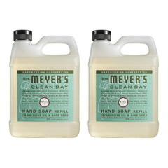 Jabón de manos Mrs. Meyer's Clean Day en recambio de 33 oz para uso diario.