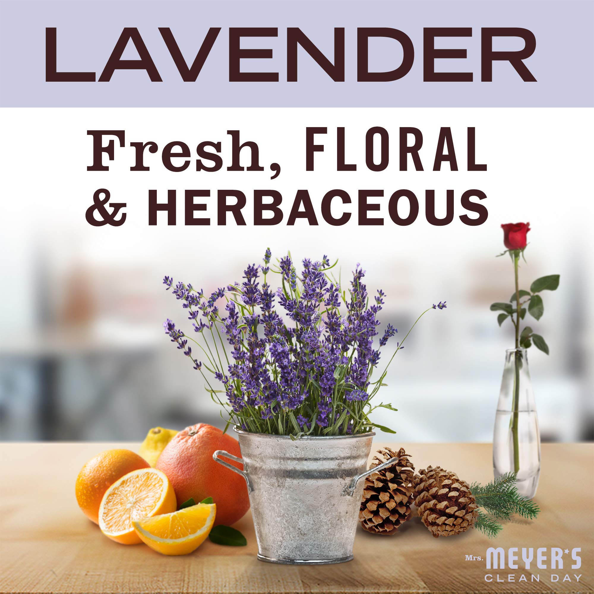 Mrs. Meyer's Clean Day Lavanda: jabón líquido con aceite de oliva para manos suaves.