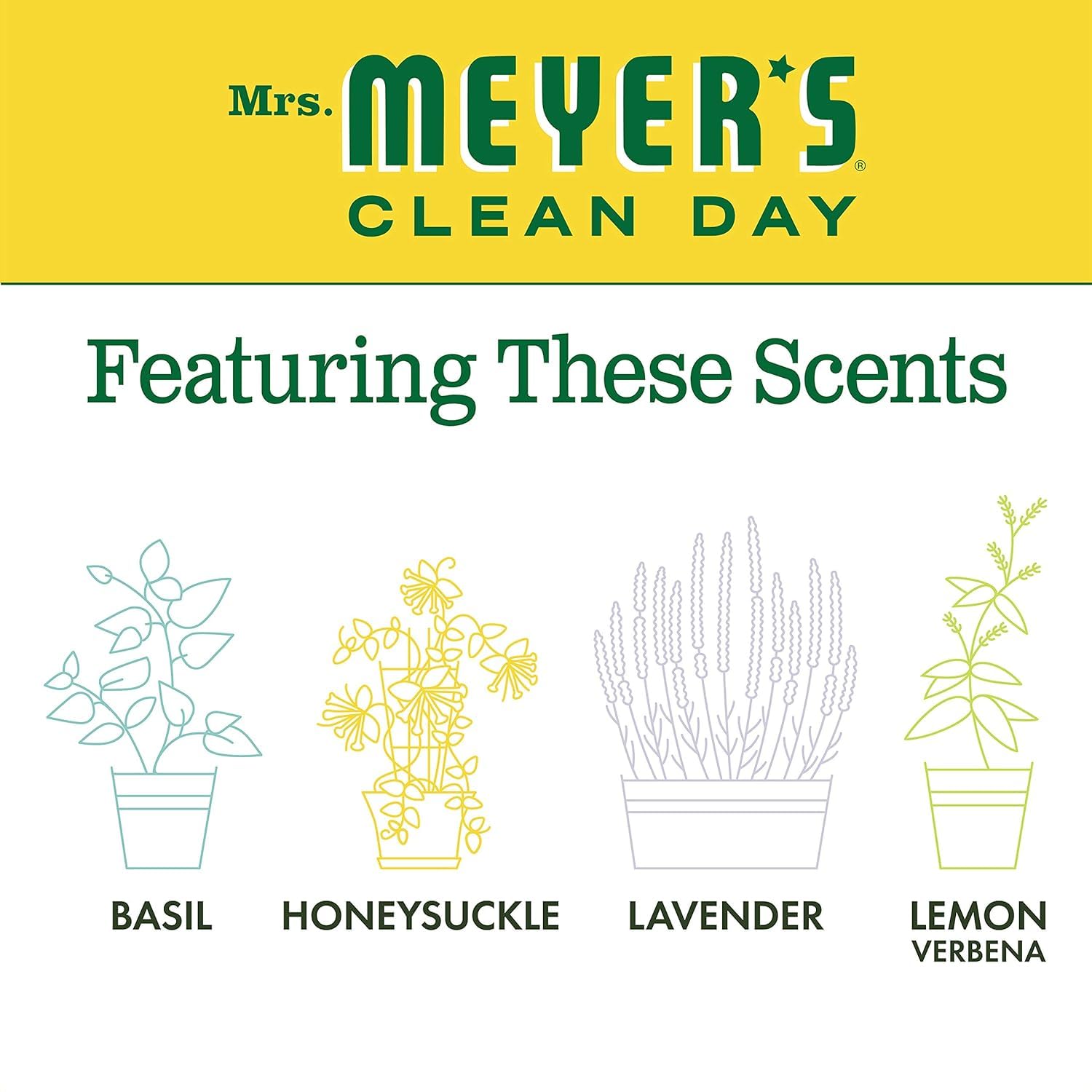 MRS. MEYER'S Clean Day – mains propres et douces après lavage.