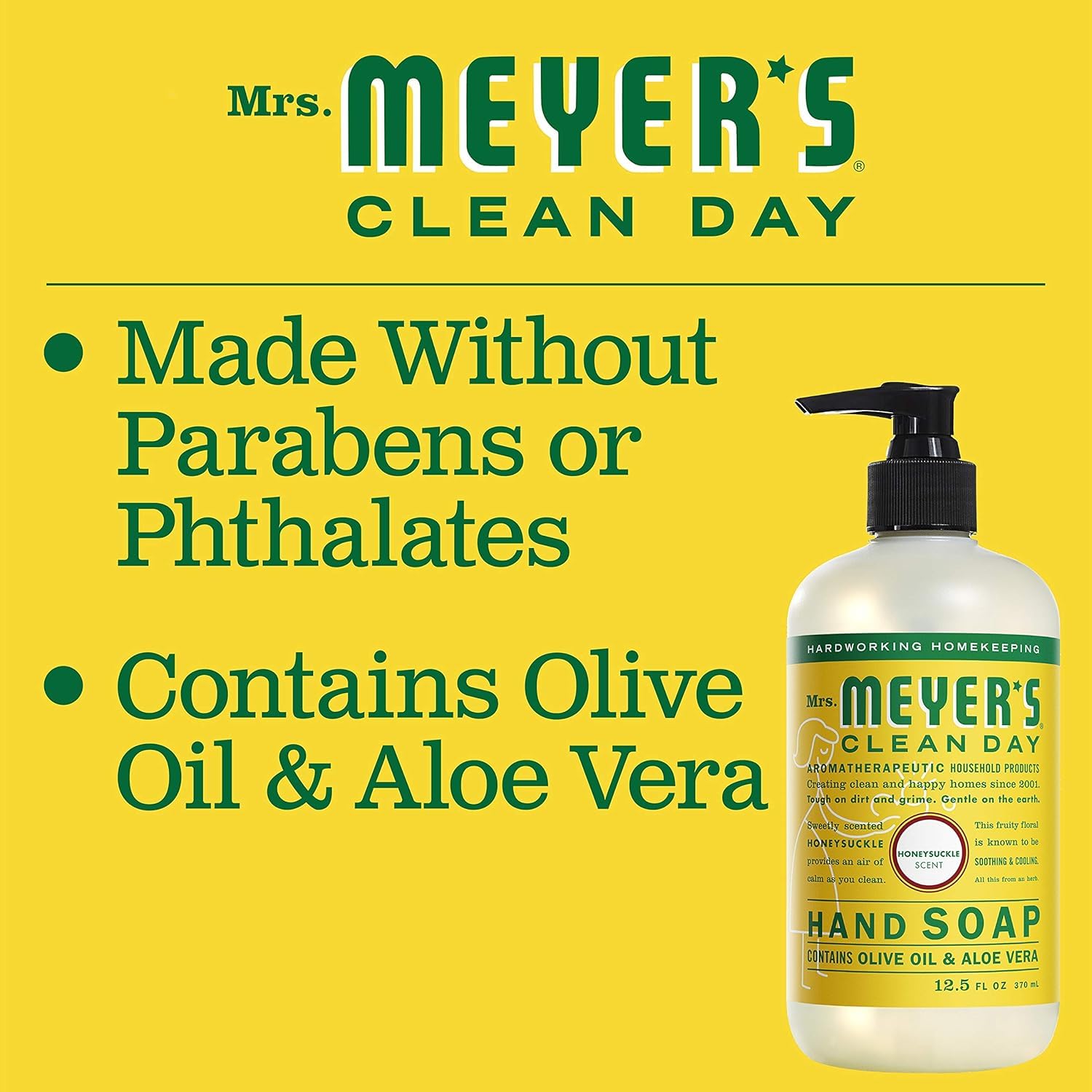 MRS. MEYER'S Clean Day – pompe pratique pour usage quotidien.