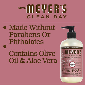 Mrs. Meyer's Clean Day sin parabenos ni colorantes para piel sensible